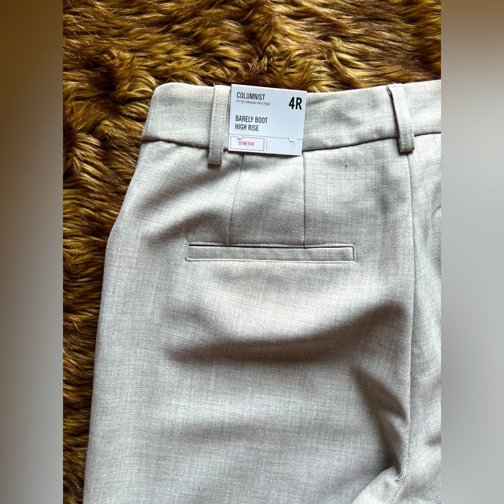 NWT Express Columnist Barely Boot High Rise Dress Pants Size 4R